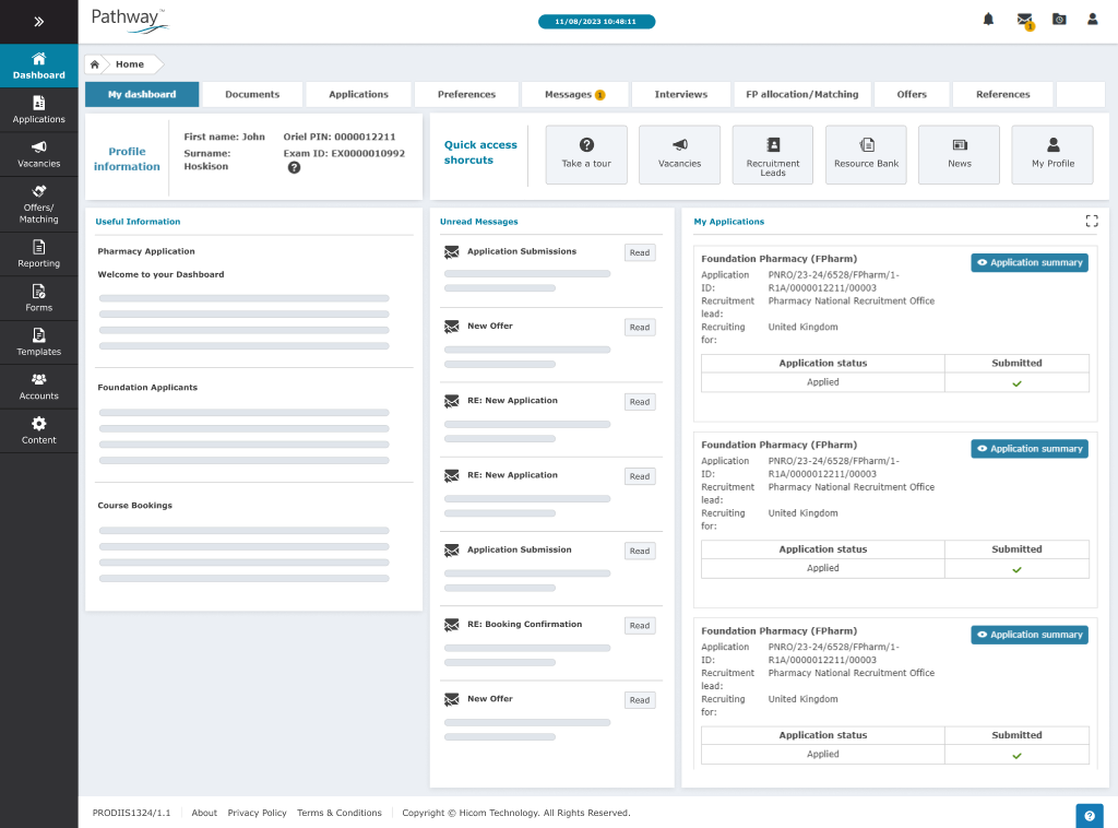 Pathway Dashboard