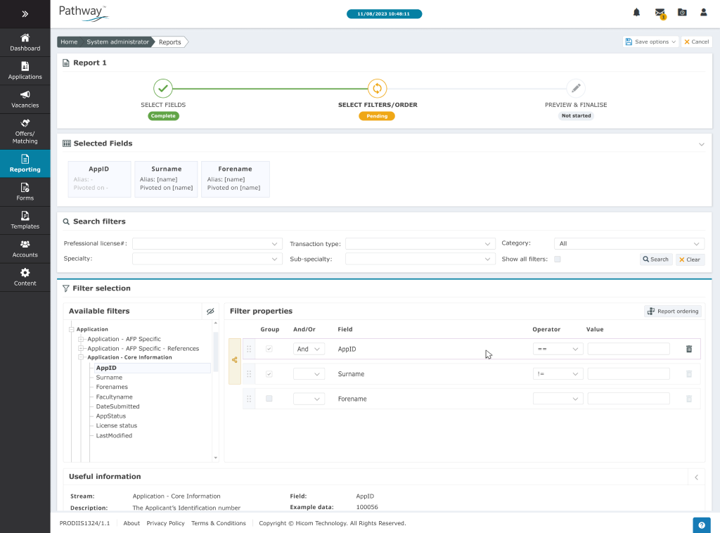 Pathway Report Builder